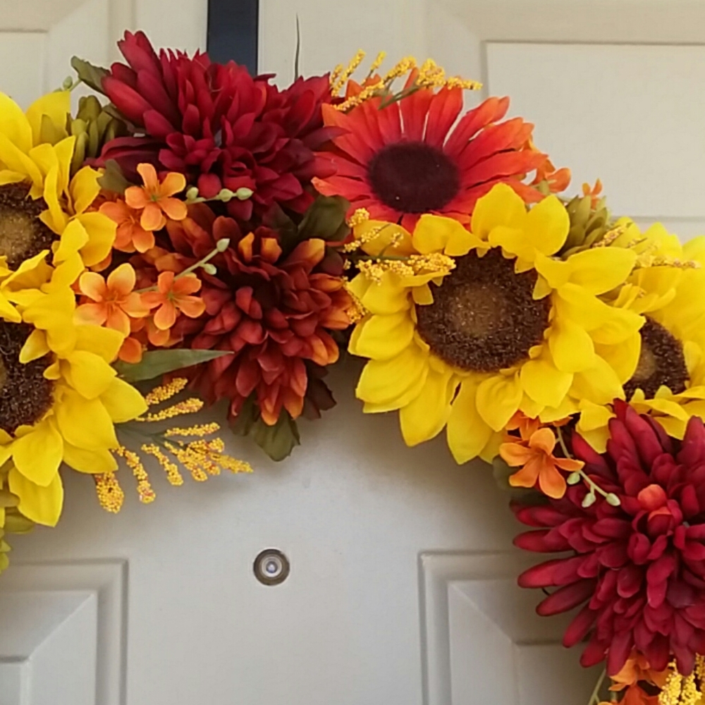 Sunflower Wreath by Wreathy Wonders - Picture 5 of 6